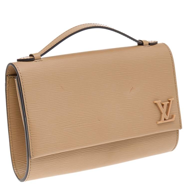 Pre Owned Louis Vuitton Dune Epi Leather Clery Pochette Bag