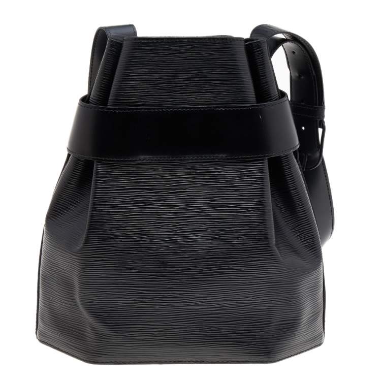 Pre Owned Louis Vuitton Black Epi Leather Sac D'Epaule Bag