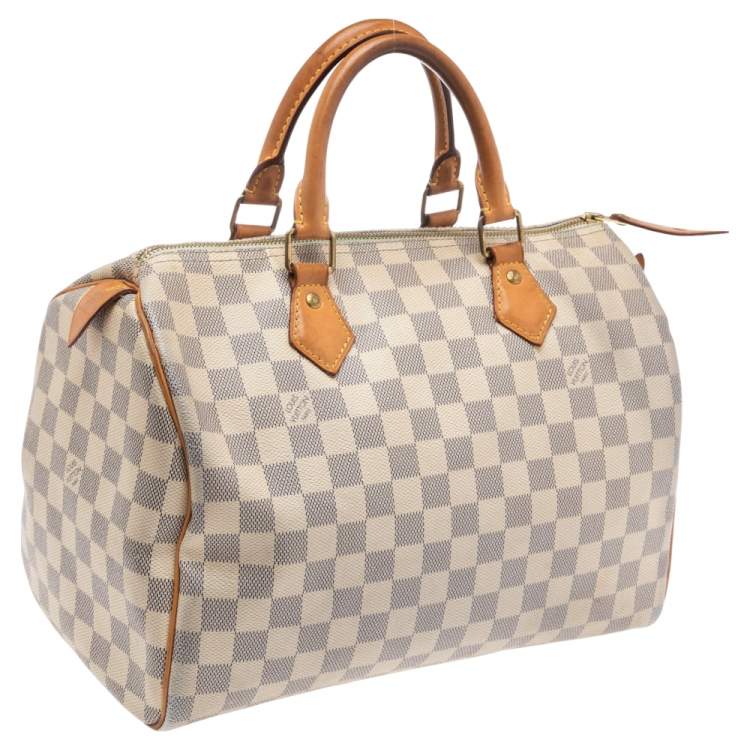 مملوكة مسبقًا Louis Vuitton Damier Azur Canvas Speedy 30 Bag