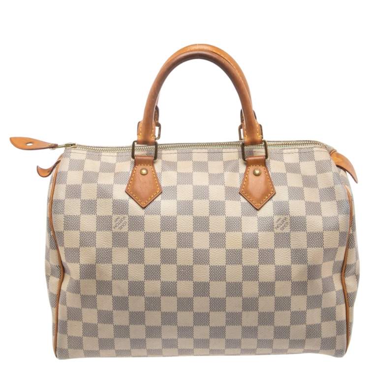 مملوكة مسبقًا Louis Vuitton Damier Azur Canvas Speedy 30 Bag