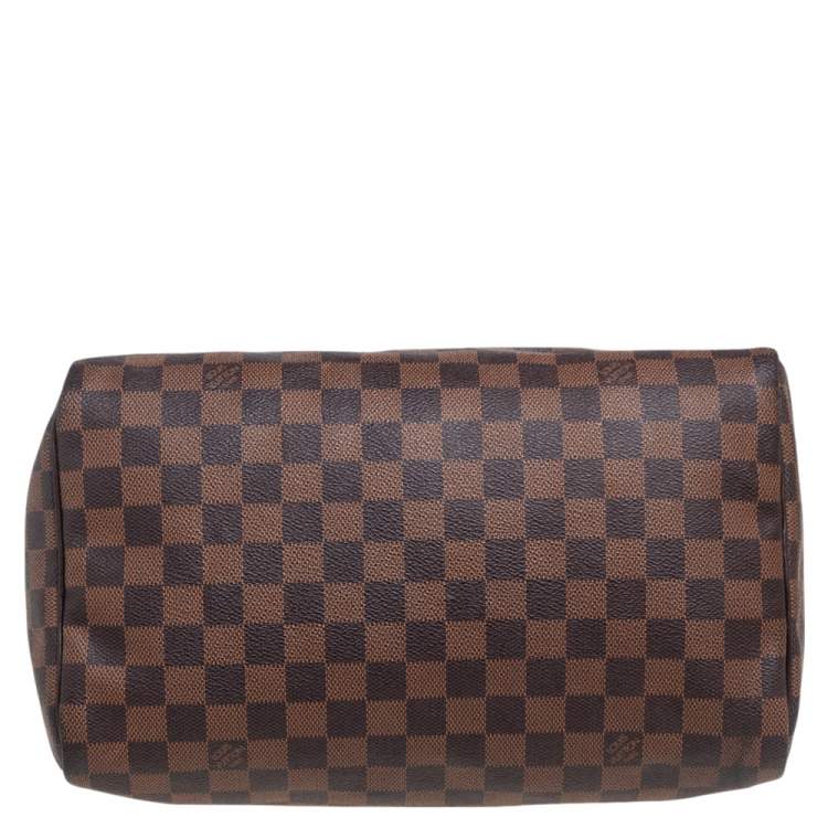 Pre Owned Louis Vuitton Damier Ebene Canvas And Leather Speedy 30 Bag