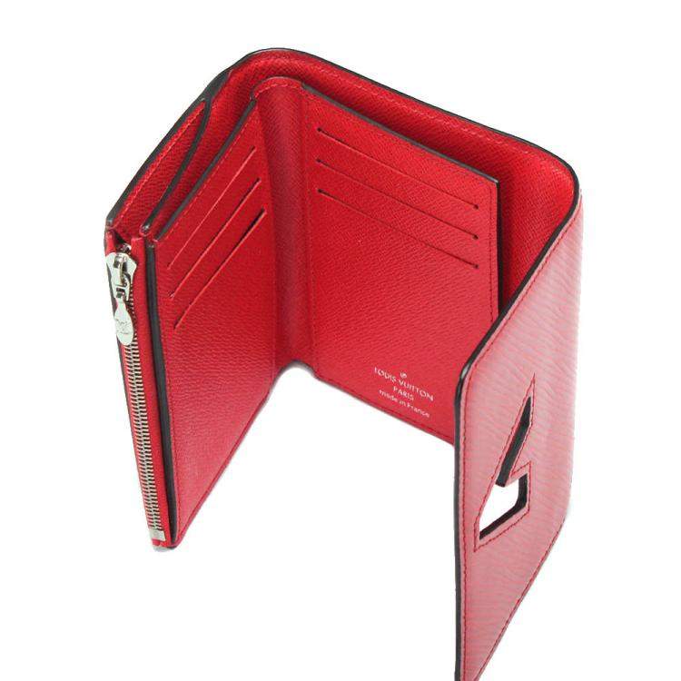 Louis Vuitton Red Epi Leather Twist Compact Wallet Louis Vuitton