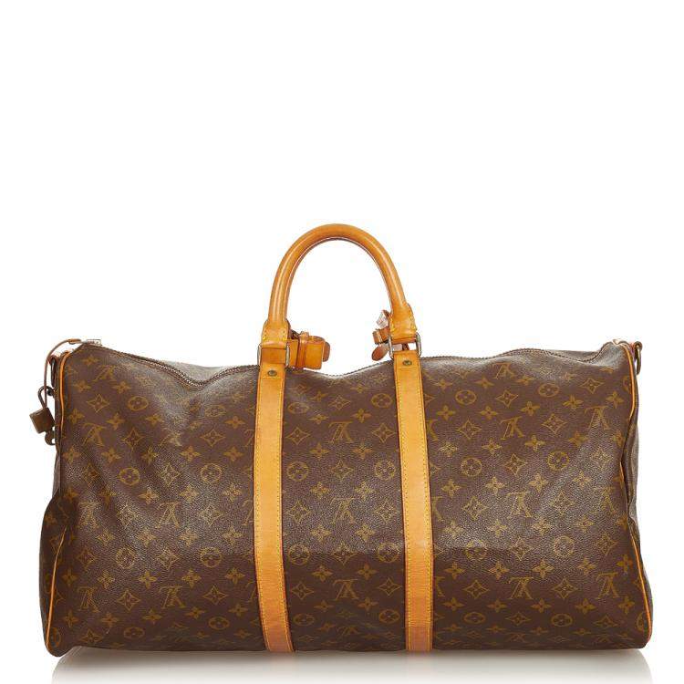 Pre Owned Louis Vuitton Monogram Canvas Keepall 55 Bag