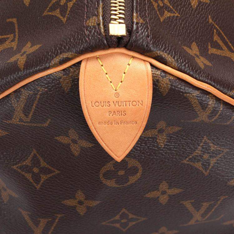 Pre Owned Louis Vuitton Brown Monogram Coated Canvas Speedy 30 Satchel Bag