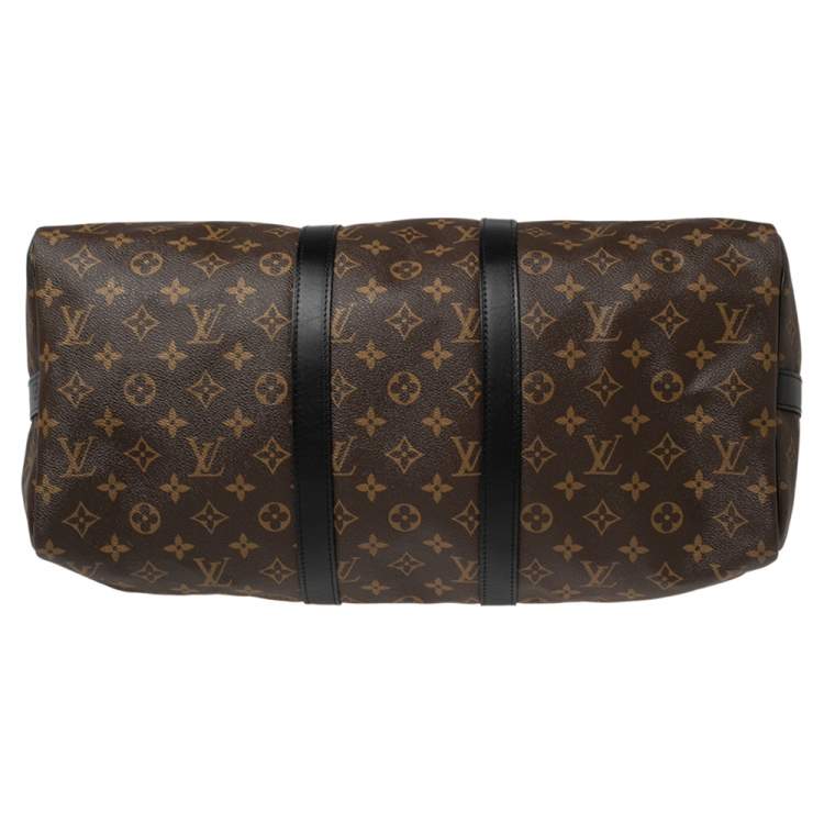 Pre Owned Louis Vuitton Monogram Canvas Keepall Bandouliere 45  Bag