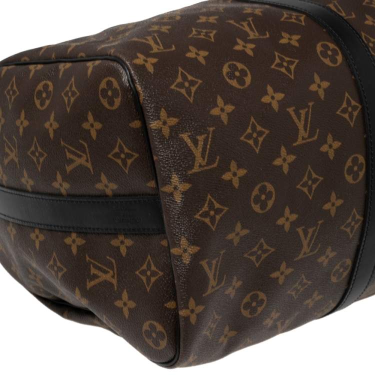 Pre Owned Louis Vuitton Monogram Canvas Keepall Bandouliere 45  Bag