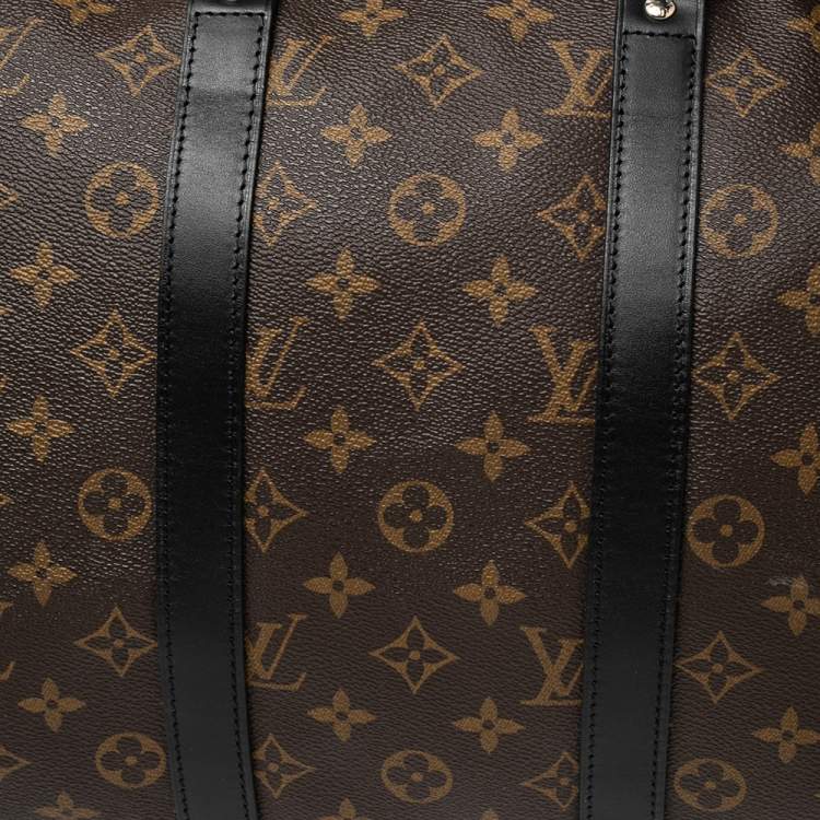 Pre Owned Louis Vuitton Monogram Canvas Keepall Bandouliere 45  Bag