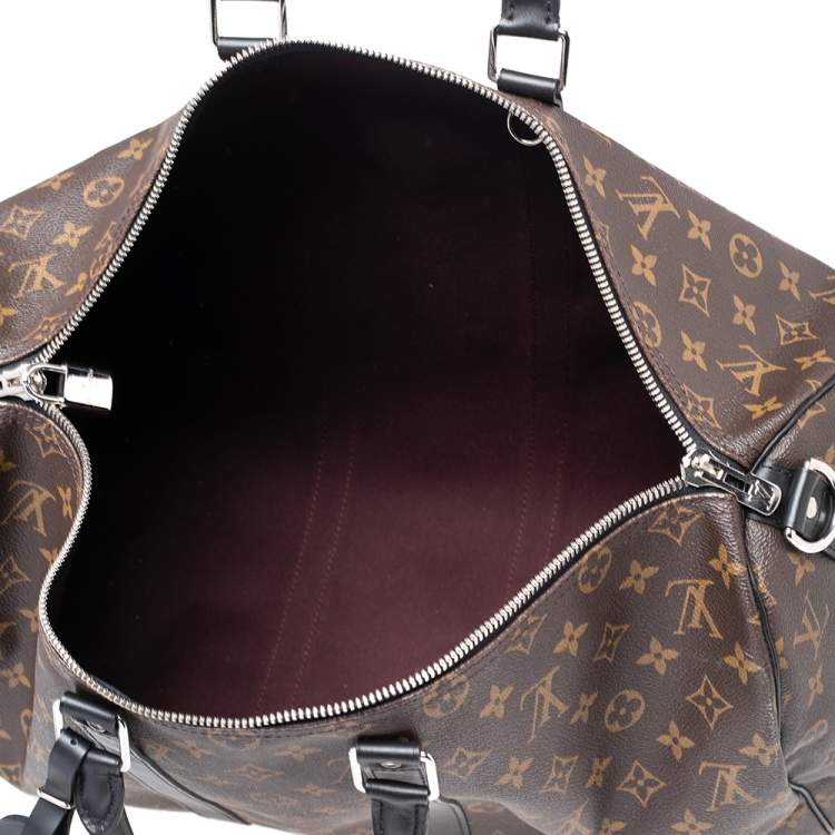 Pre Owned Louis Vuitton Monogram Canvas Keepall Bandouliere 45  Bag