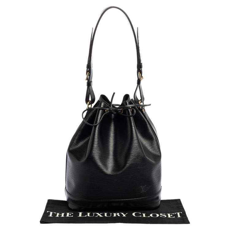 Pre Owned Louis Vuitton Black Epi Leather Vintage Noé Bag