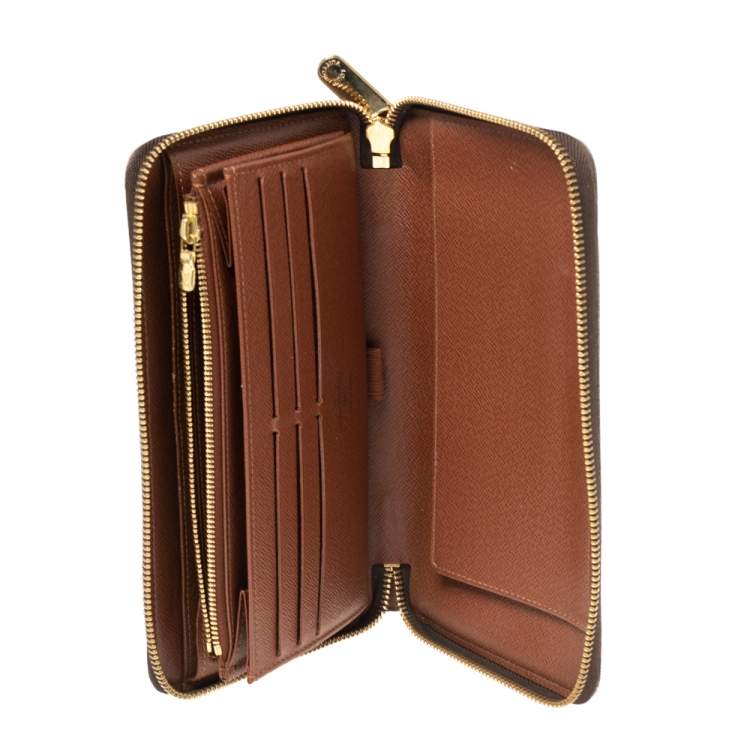 Louis Vuitton Coin Card Holder Monogram Brown in Coated Canvas