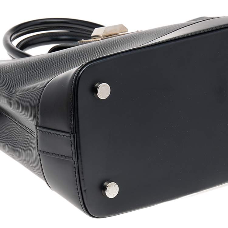 Pre Owned Louis Vuitton Black Electric Epi Leather Mirabeau GM Bag