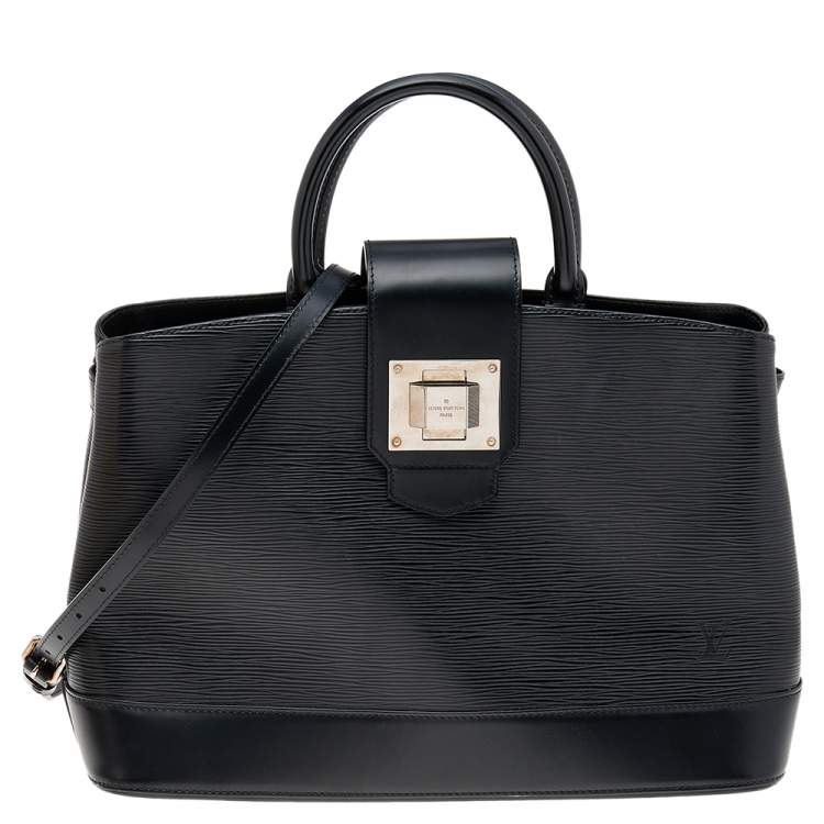 Pre Owned Louis Vuitton Black Electric Epi Leather Mirabeau GM Bag