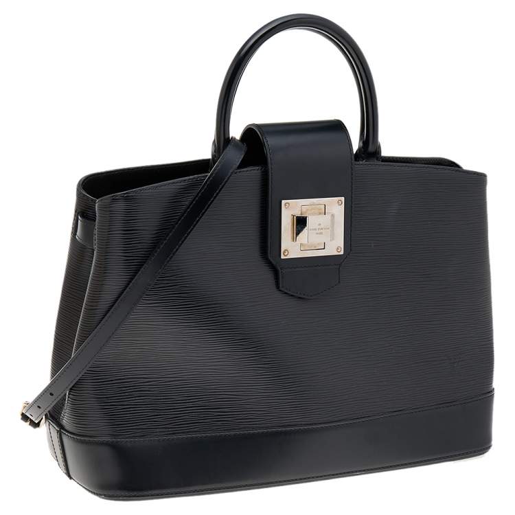 Pre Owned Louis Vuitton Black Electric Epi Leather Mirabeau GM Bag