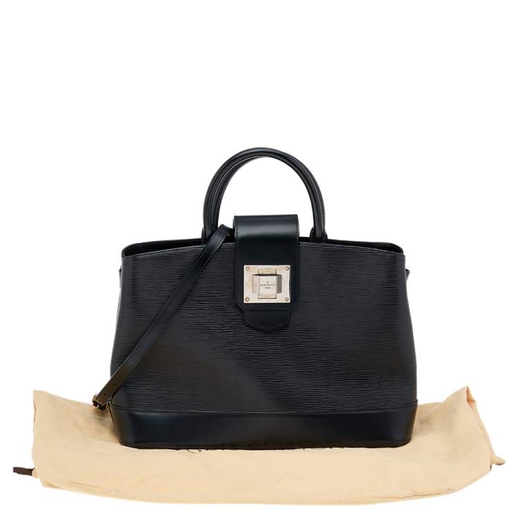 Pre Owned Louis Vuitton Black Electric Epi Leather Mirabeau GM Bag