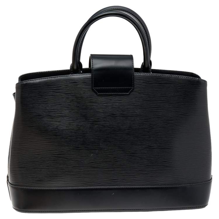 Pre Owned Louis Vuitton Black Electric Epi Leather Mirabeau GM Bag