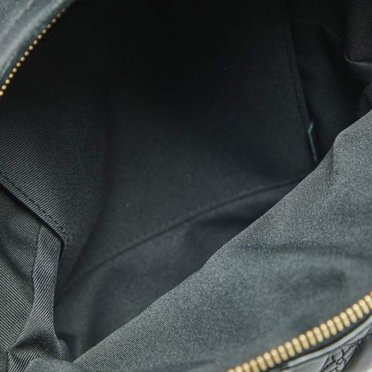 Pre Owned Louis Vuitton Black Flower Malletage Leather Palm Springs PM Backpack