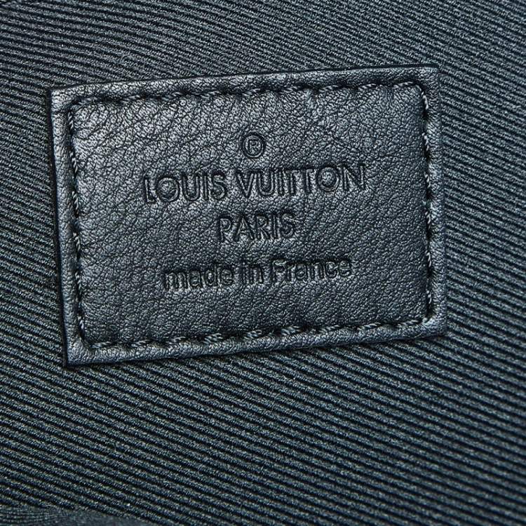 Pre Owned Louis Vuitton Black Flower Malletage Leather Palm Springs PM Backpack