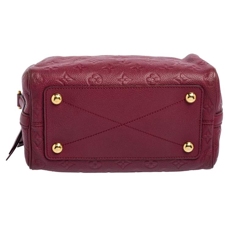 Pre Owned Louis Vuitton Aurore Monogram Empreinte Leather Speedy 25 Bag