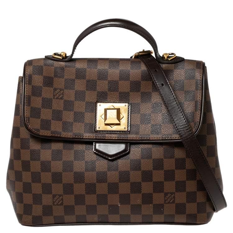 Pre Owned Louis Vuitton Damier Ebene Canvas Bergamo MM Bag