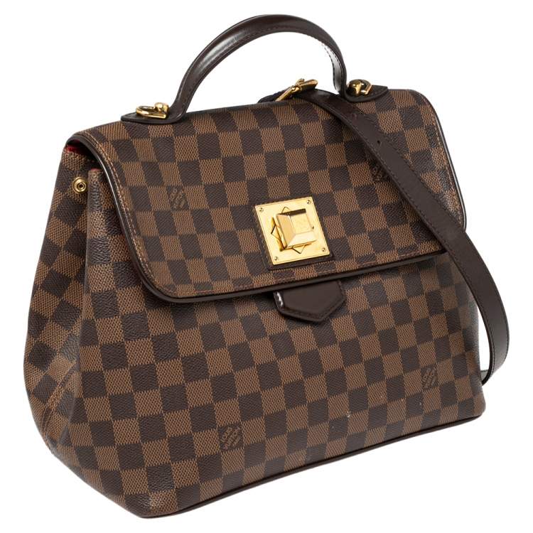Pre Owned Louis Vuitton Damier Ebene Canvas Bergamo MM Bag
