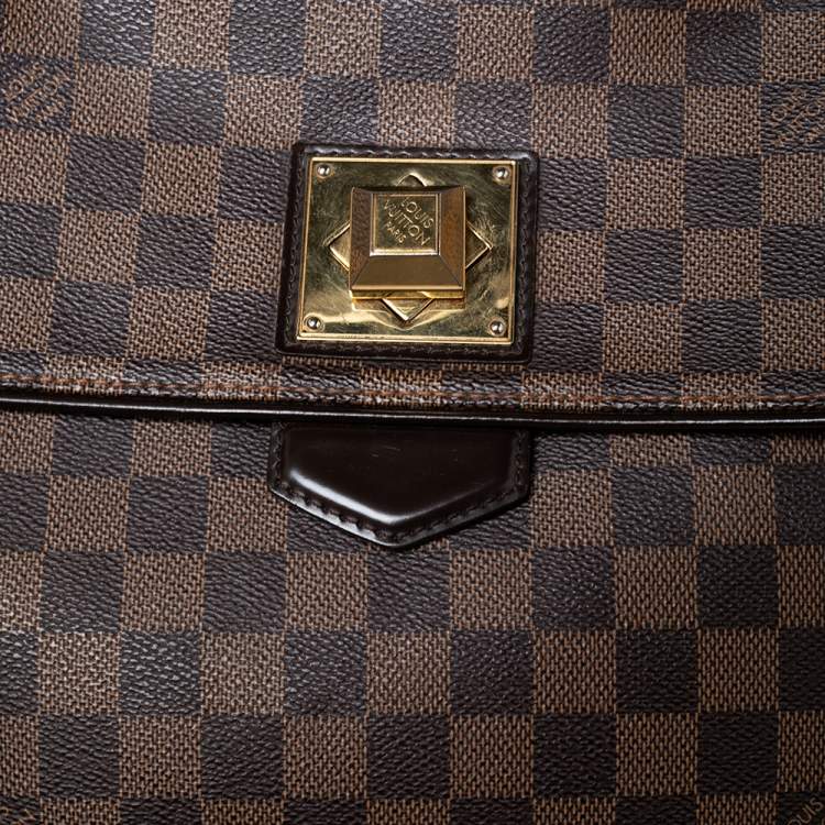 Pre Owned Louis Vuitton Damier Ebene Canvas Bergamo MM Bag