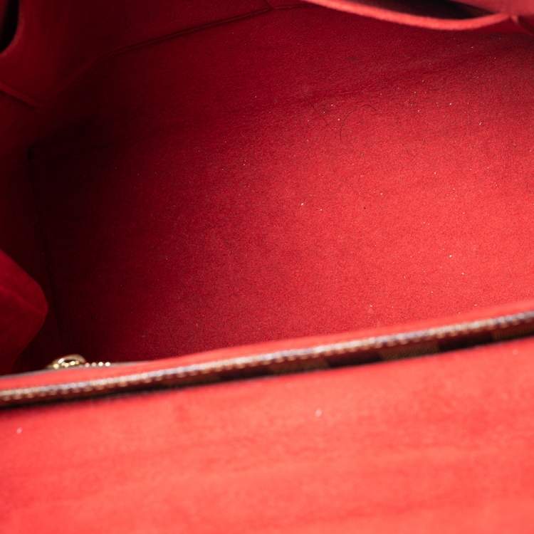 Pre Owned Louis Vuitton Damier Ebene Canvas Bergamo MM Bag