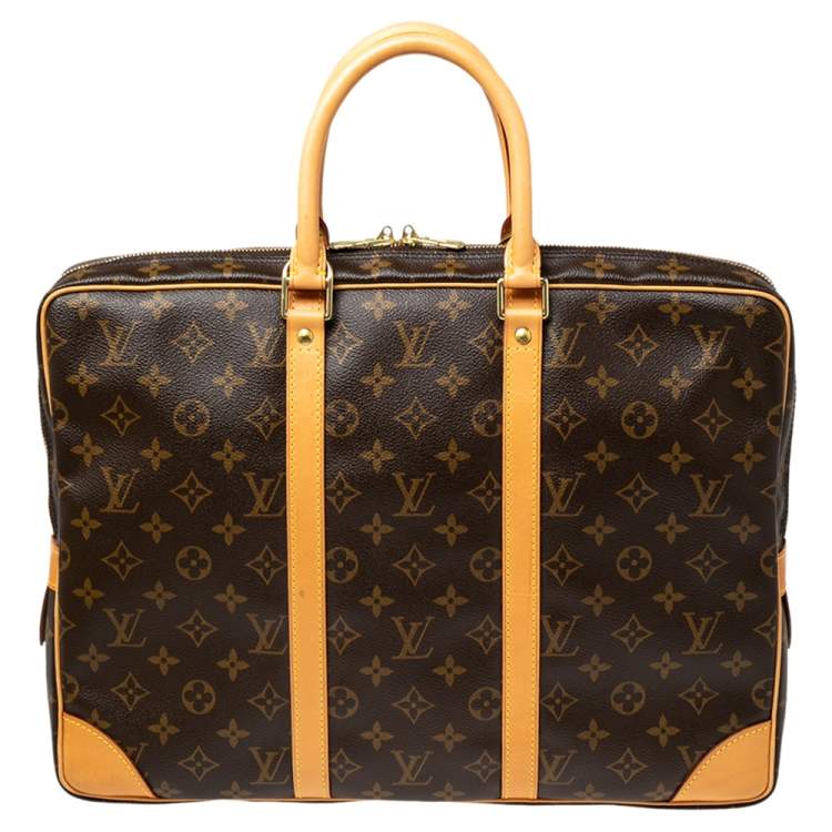 Pre Owned Louis Vuitton Monogram Canvas Porte Documents Voyage Briefcase