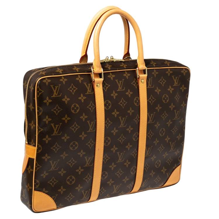 Pre Owned Louis Vuitton Monogram Canvas Porte Documents Voyage Briefcase