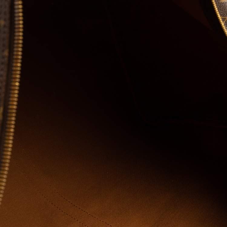 Pre Owned Louis Vuitton Brown Monogram Canvas Keepall Bandouliere 60 Duffel Bag