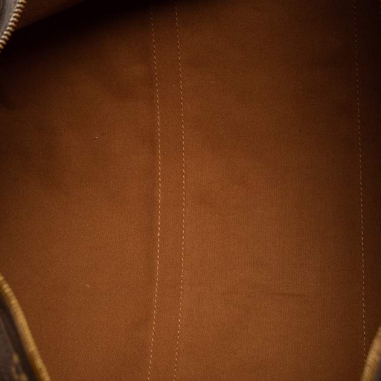 Pre Owned Louis Vuitton Brown Monogram Canvas Keepall Bandouliere 60 Duffel Bag