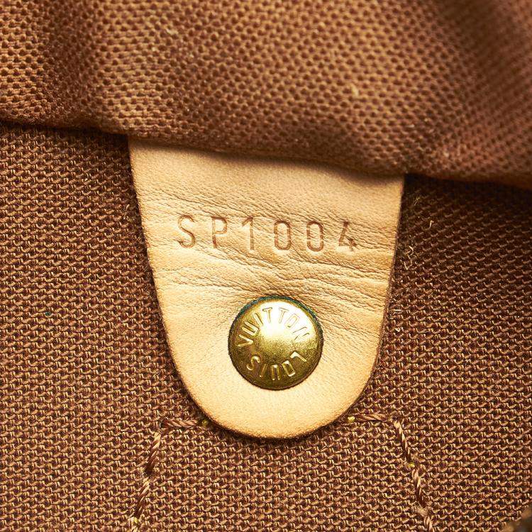 Pre Owned Louis Vuitton Brown Monogram Canvas Speedy 25 Top Handle Bag