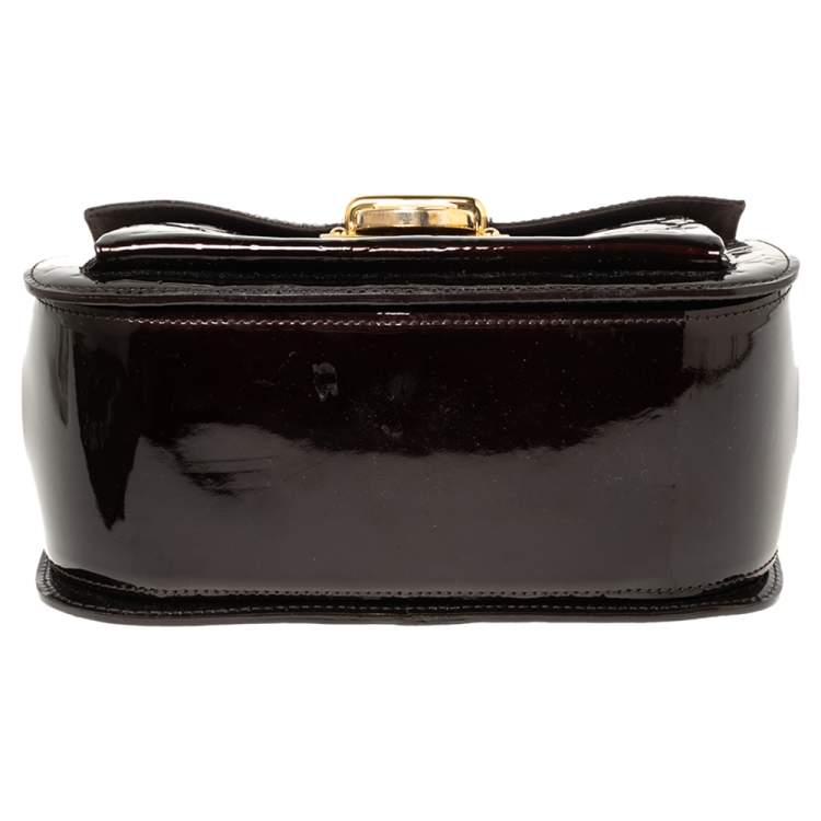 Pre Owned Louis Vuitton Amarante Monogram Vernis Mirada Bag 