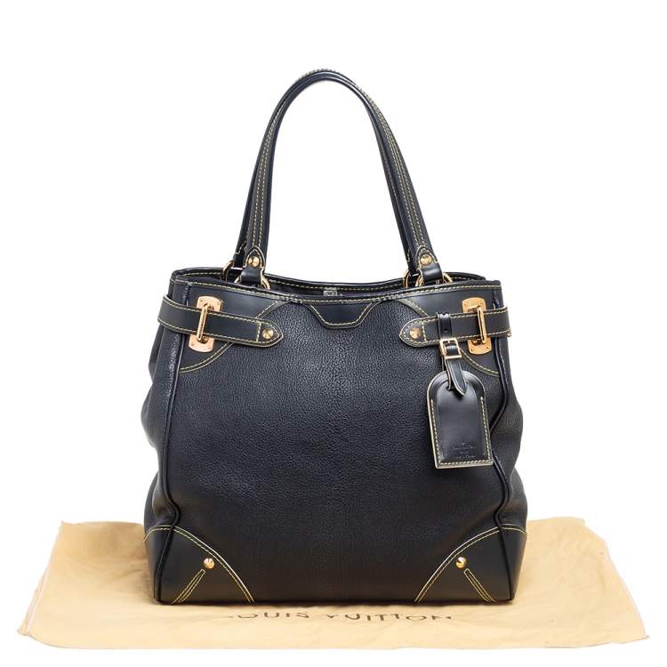 Pre Owned Louis Vuitton Black Suhali Leather Le Majestueux Tote