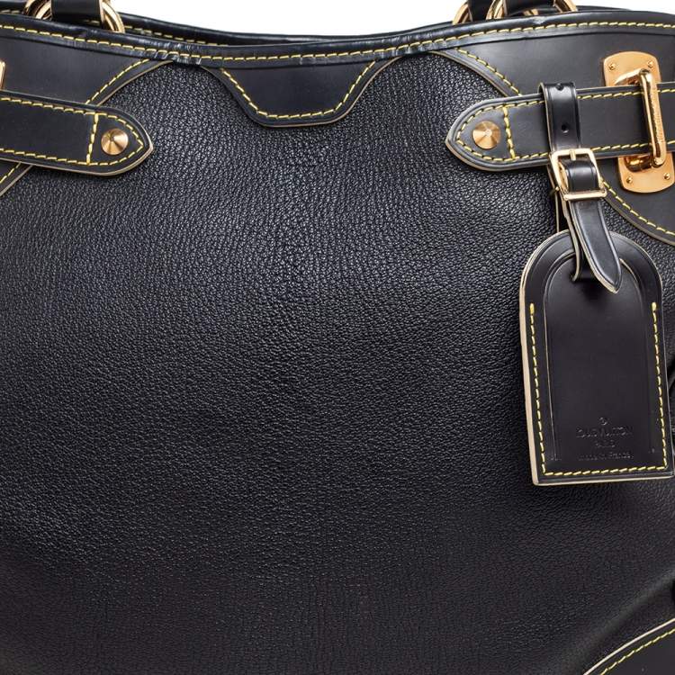 Pre Owned Louis Vuitton Black Suhali Leather Le Majestueux Tote