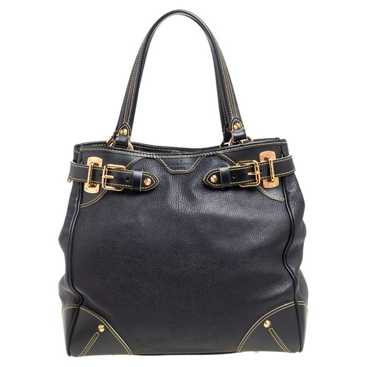 Pre Owned Louis Vuitton Black Suhali Leather Le Majestueux Tote