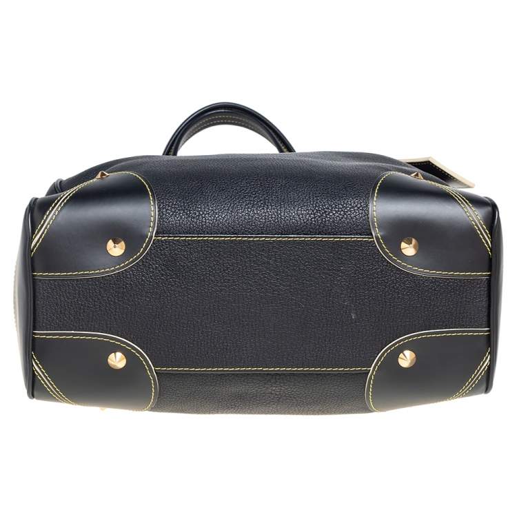 Pre Owned Louis Vuitton Black Suhali Leather Le Majestueux Tote
