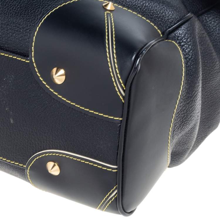 Pre Owned Louis Vuitton Black Suhali Leather Le Majestueux Tote
