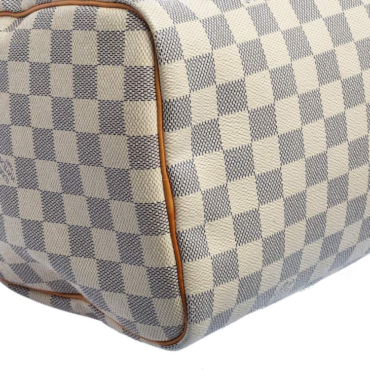 Pre Owned Louis Vuitton Damier Azur Canvas Speedy 30 Bag