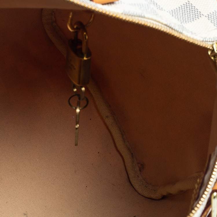 Pre Owned Louis Vuitton Damier Azur Canvas Speedy 30 Bag
