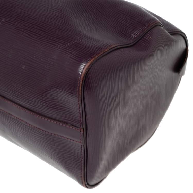 Pre Owned Louis Vuitton Purple Epi Leather Speedy 30 Bag