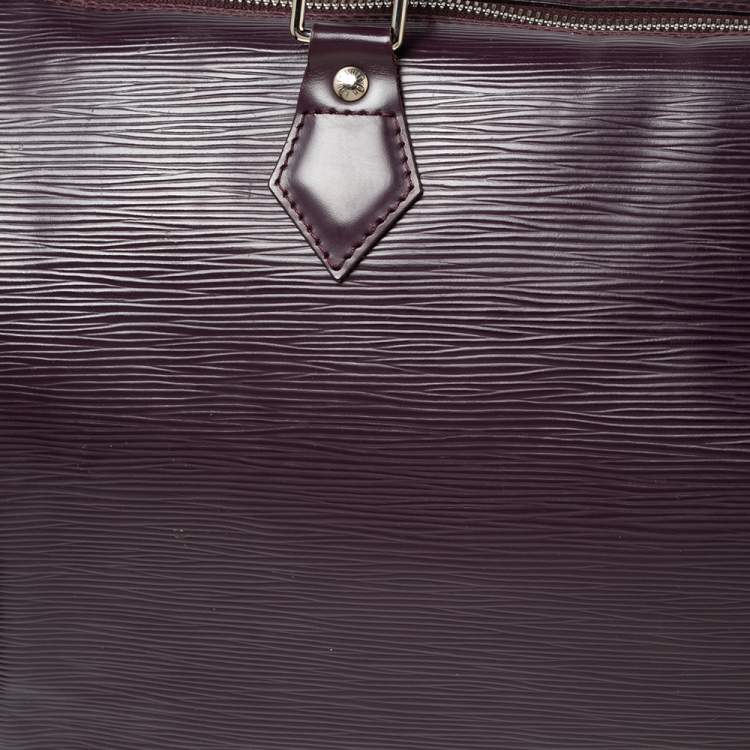 Pre Owned Louis Vuitton Purple Epi Leather Speedy 30 Bag