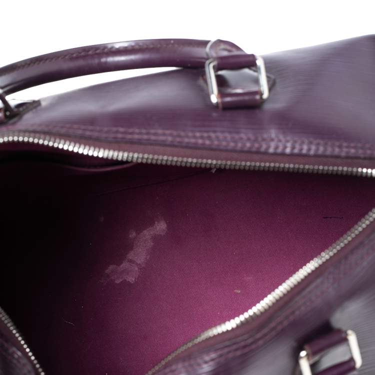 Pre Owned Louis Vuitton Purple Epi Leather Speedy 30 Bag