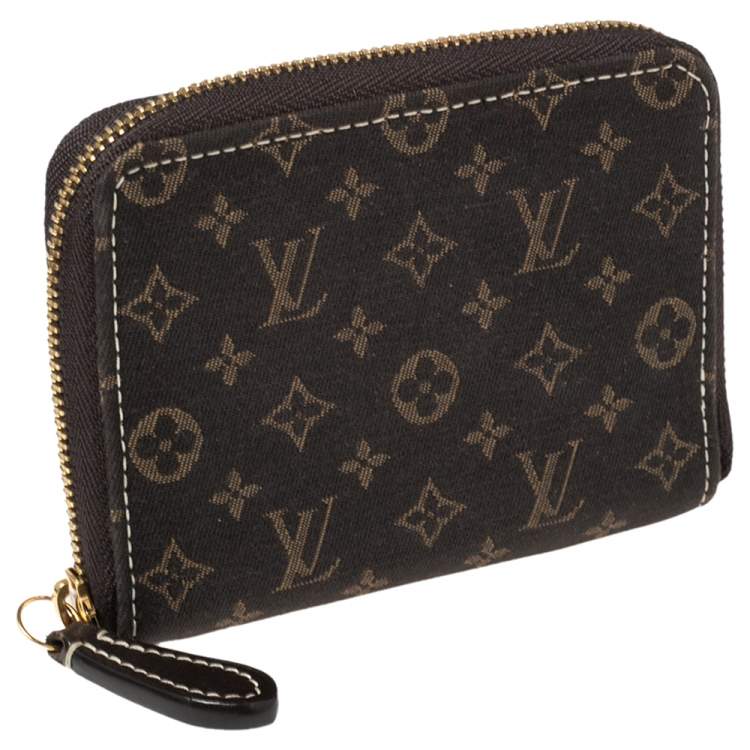 Pre Owned Louis Vuitton Brown Monogram Canvas Zippy Coin Purse