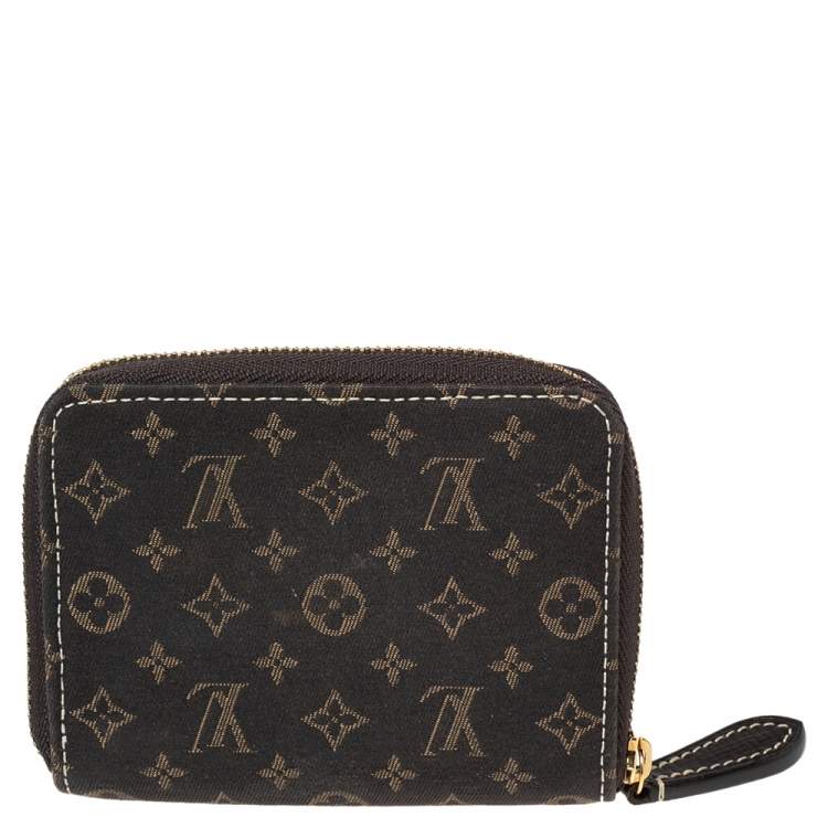 Pre Owned Louis Vuitton Brown Monogram Canvas Zippy Coin Purse