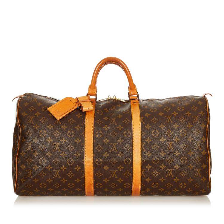 Pre Owned Louis Vuitton Monogram Canvas Keepall 55 Bag