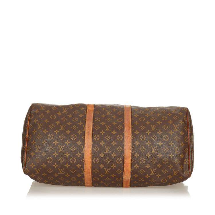 Pre Owned Louis Vuitton Monogram Canvas Keepall 55 Bag