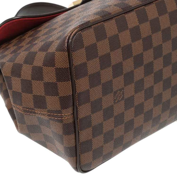 Pre Owned Louis Vuitton Damier Ebene Canvas Bergamo MM Bag