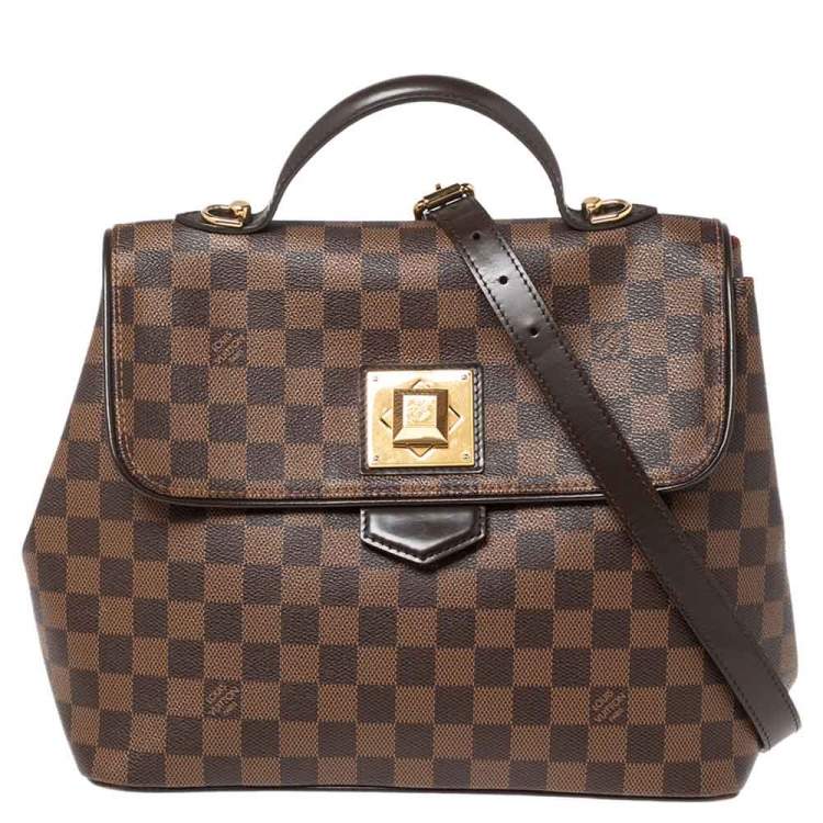 Pre Owned Louis Vuitton Damier Ebene Canvas Bergamo MM Bag