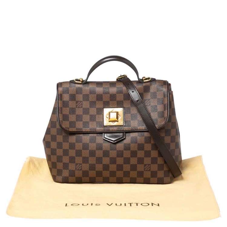 Pre Owned Louis Vuitton Damier Ebene Canvas Bergamo MM Bag