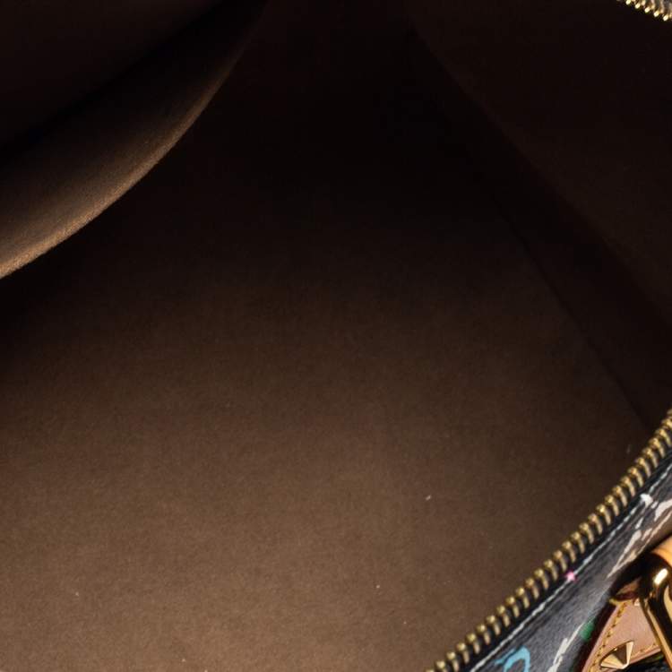 مملوكة مسبقًا Louis Vuitton Black Monogram Multicolore Canvas Speedy 30 Bag